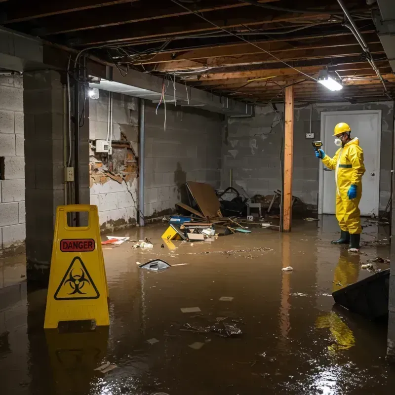 Flooded Basement Electrical Hazard in Canterbury, NH Property